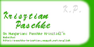 krisztian paschke business card